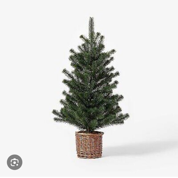 Threshold designed with Studio McGee Large Pine Artificial Tree in Basket‎ - Picture 2 of 4